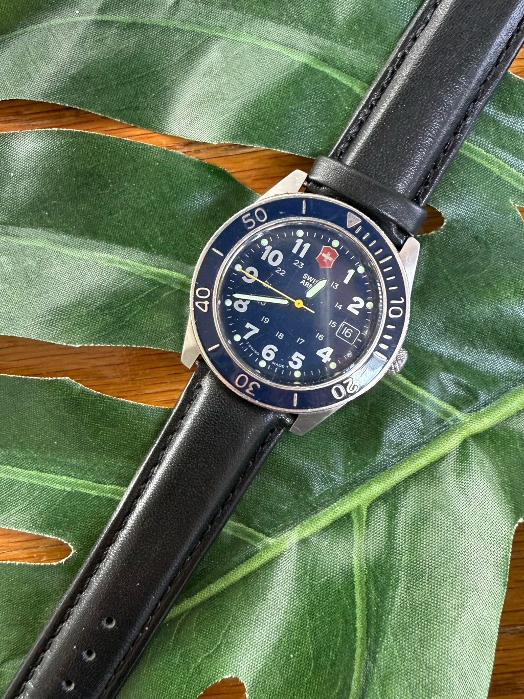 Victorinox Men's Black And Navy Analog Watch